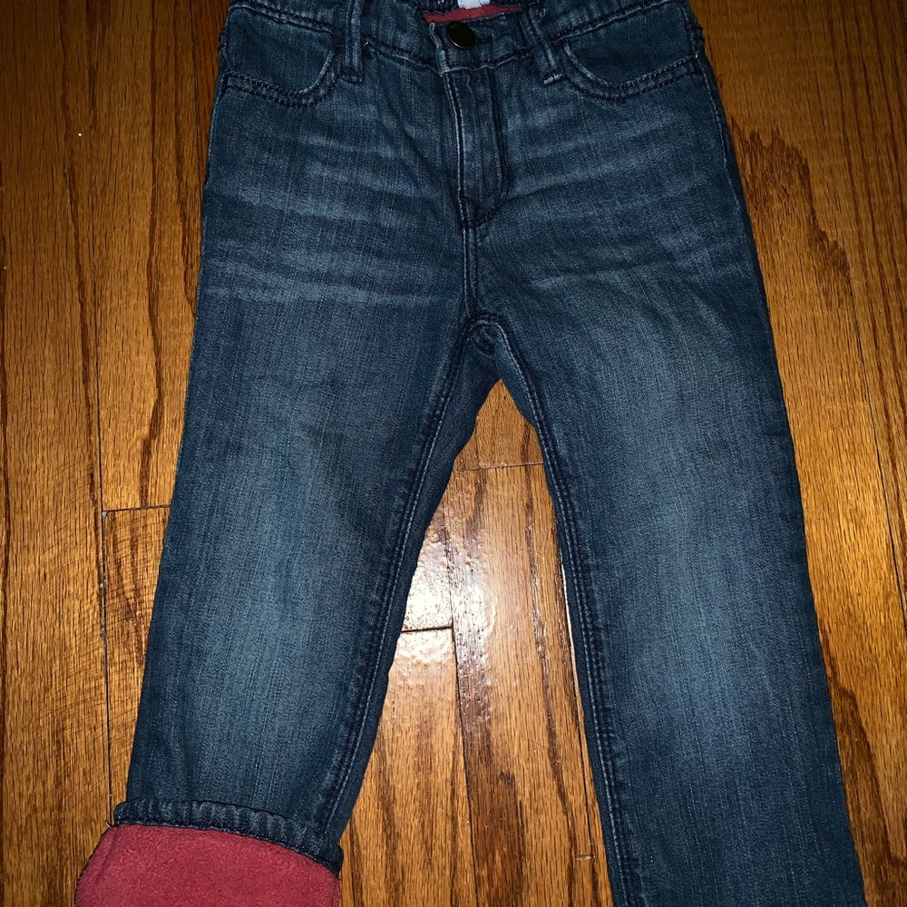 Toddle girl fleece lined jeans